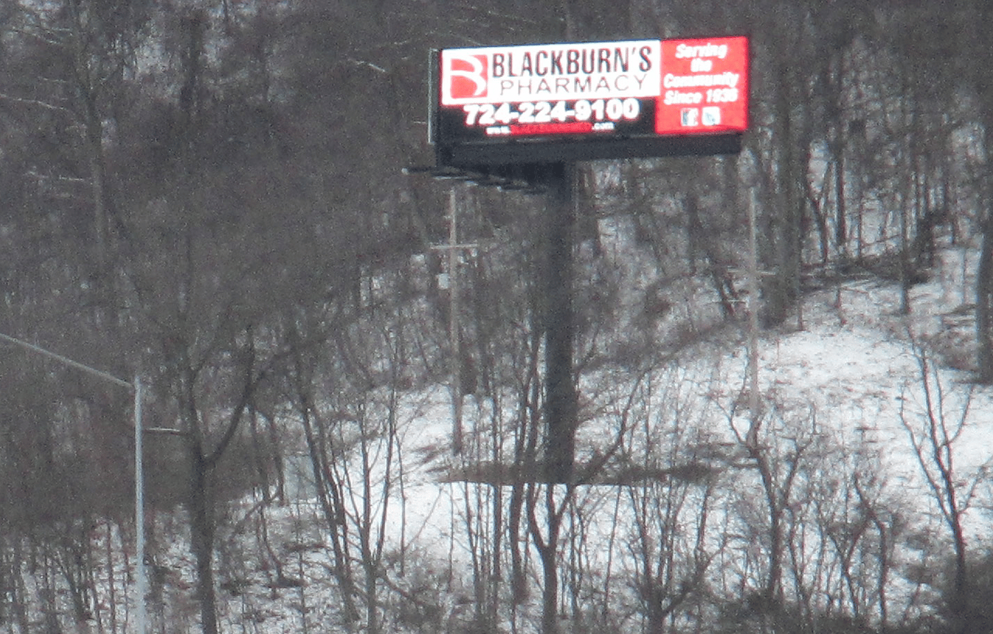 Digital Billboard on Route 28 in Tarentum, PA